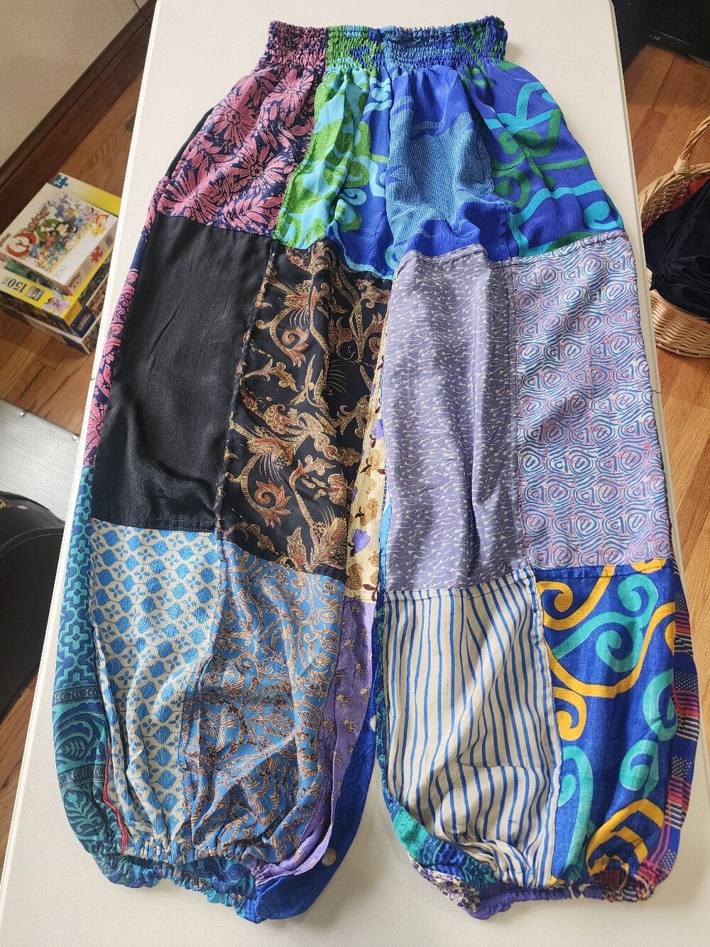 Boho Patchwork Harem Pants